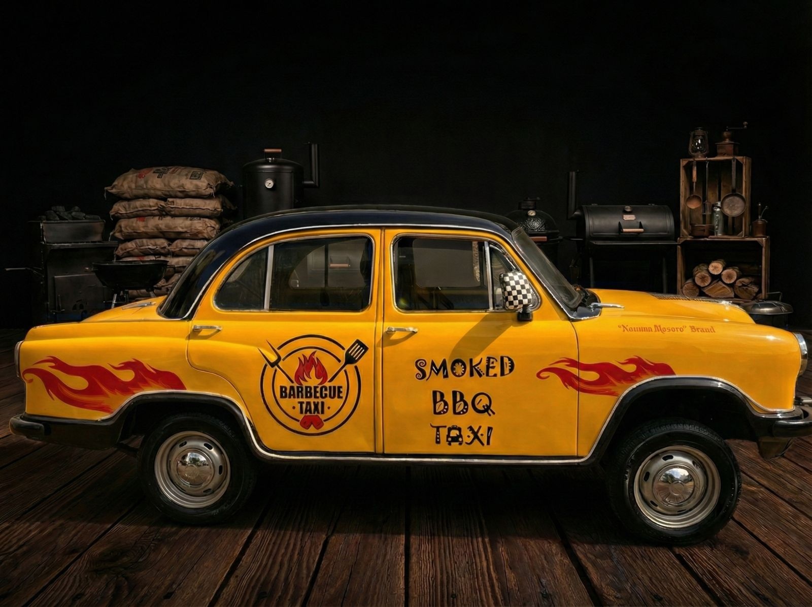 Basic Model - Ambassador car without engine.